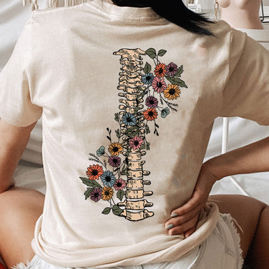 Floral Spine Tee